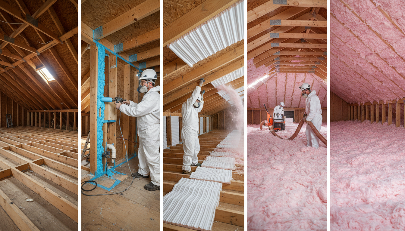 St Catharines attic insulation installation sequence - Professional step-by-step process