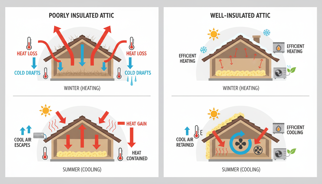 St Catharines heat flow visualization animation - Insulation thermal barrier performance