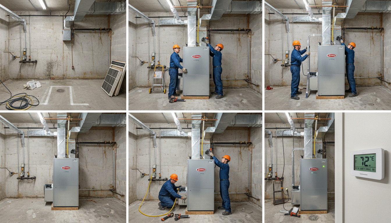 HVAC Installation Process Visualization