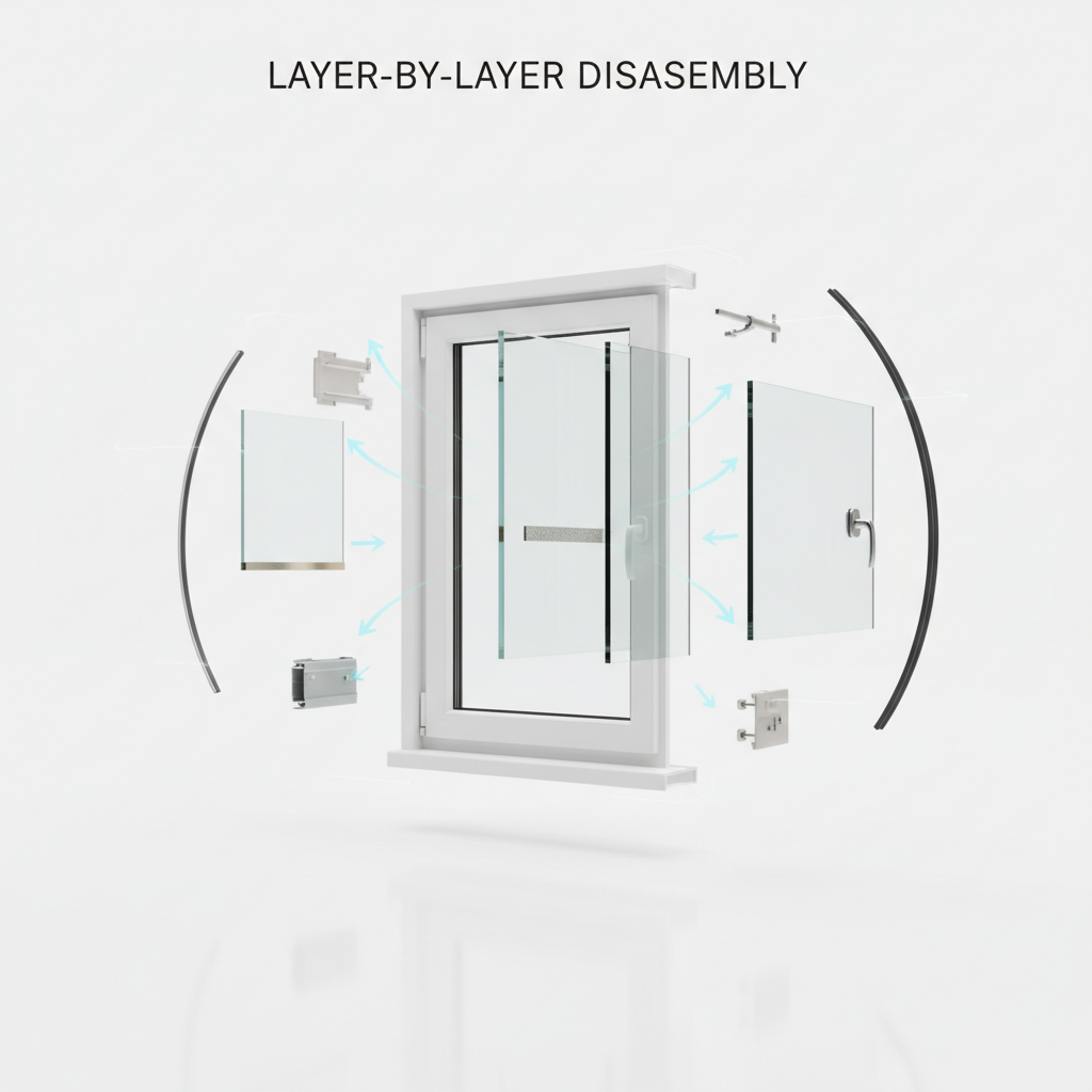 Beamsville window layer-by-layer breakdown - Advanced construction visualization