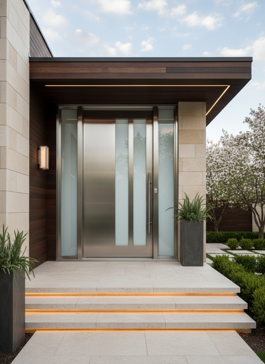 Beamsville steel entry doors - 20-gauge galvanized construction with multi-point locks